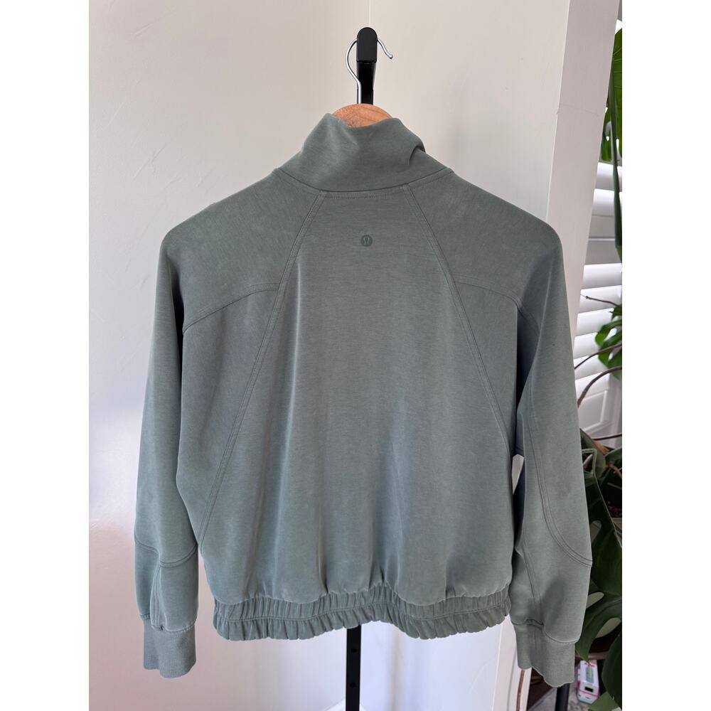 Lululemon Softstreme Funnel-Neck Zip Up Smoked Spruce - Picture 4 of 5